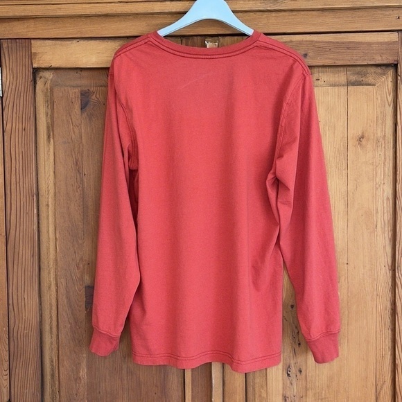 GEORGE Rust Orange “Be Kind” Cotton Crew Long Sleeve T Shirt Sz. MD - Picture 2 of 4